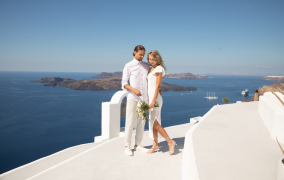 oficialios vestuvės Graikijoje Santorinos saloje. Vestuviniai paketai ir kainos