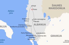 Pažintinės Albanijos maršrutas