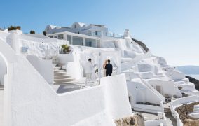Vestuvių organizavimas Graikijoje Santorino sala